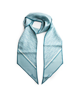 Logo Scarf Siden Turkos