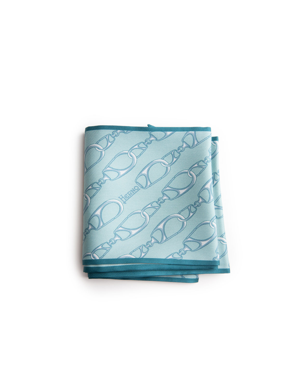 Logo Scarf Siden Turkos