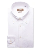 Slim Fit Skjorta Button Down Linne Vit