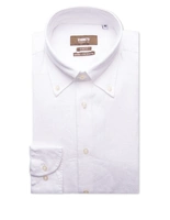 Slim Fit XLÄ Skjorta Button Down Linne Vit