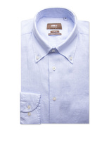 Slim Fit XLÄ Skjorta Button Down Linne Ljusblå