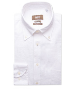 Regular Fit XLÄ Skjorta Button Down Linne Vit