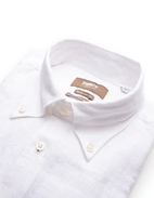 Regular Fit XLÄ Skjorta Button Down Linne Vit