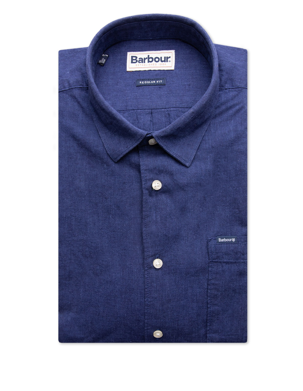 Nelson Kortärmad Skjorta Indigoblå