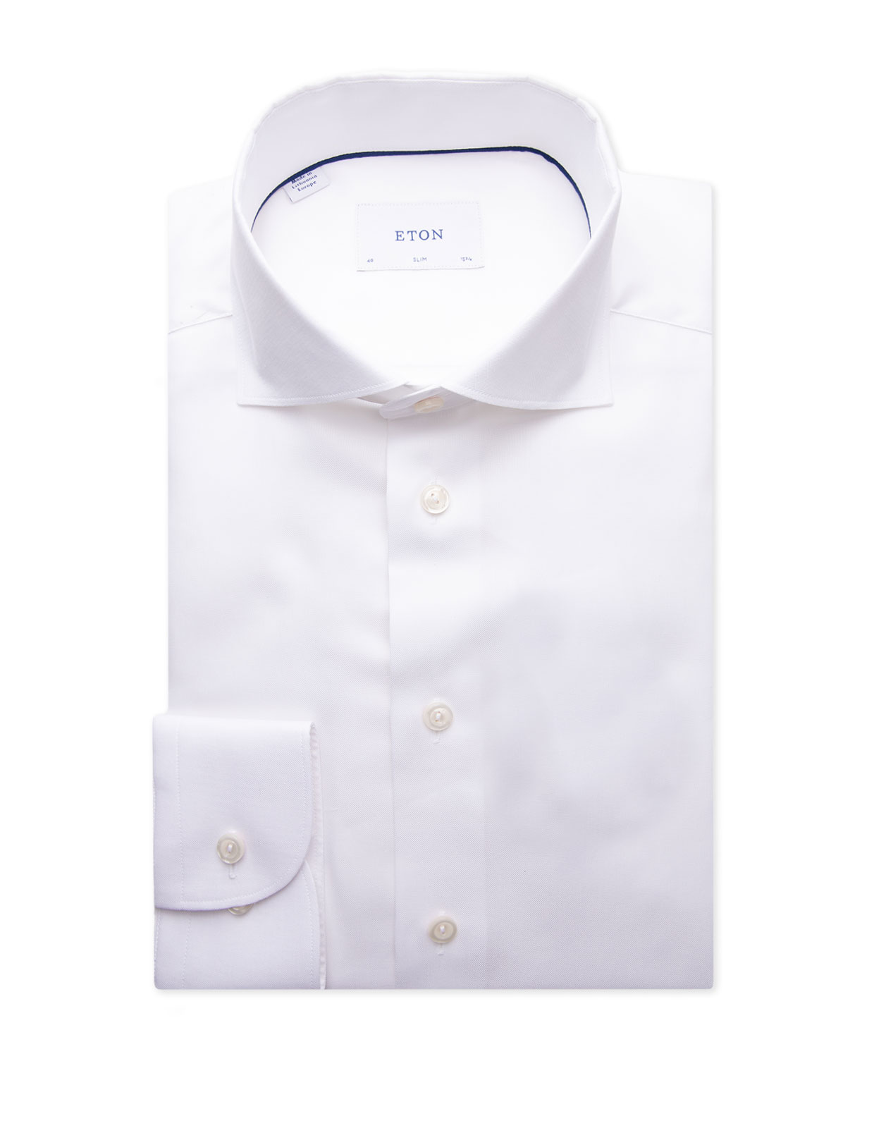 Slim Fit Skjorta Oxford Vit