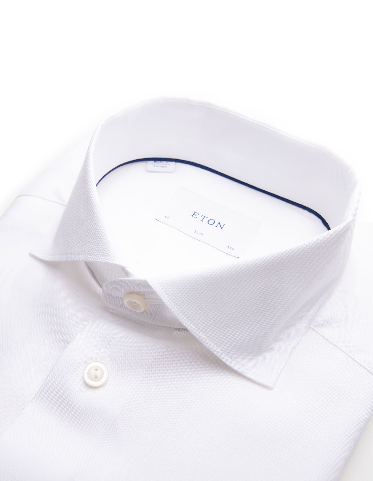 Slim Fit Skjorta Oxford Vit