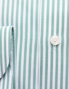 Slim Fit Skjorta Oxford Randig Grön 40