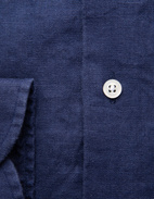 Regular Fit Skjorta Button Down Linne Navy