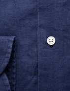 Regular Fit Skjorta Button Down Linne Navy 45