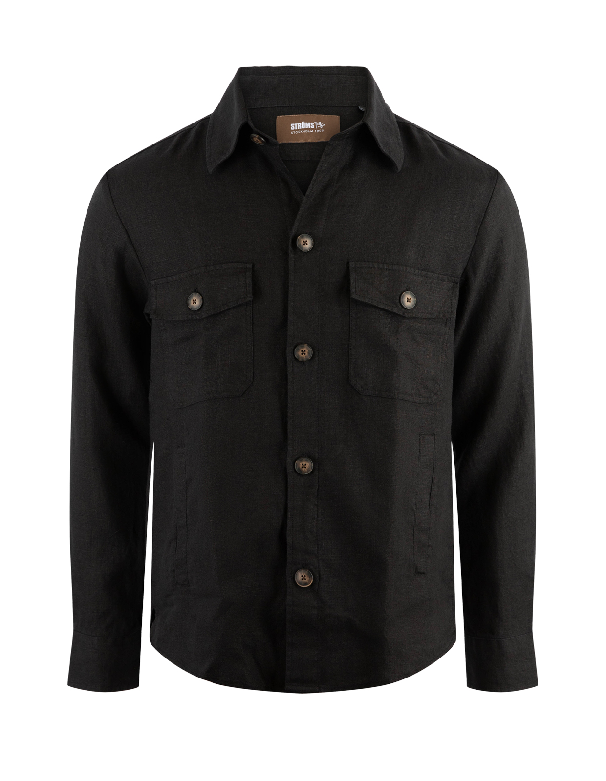 Firenze Overshirt Linne Svart