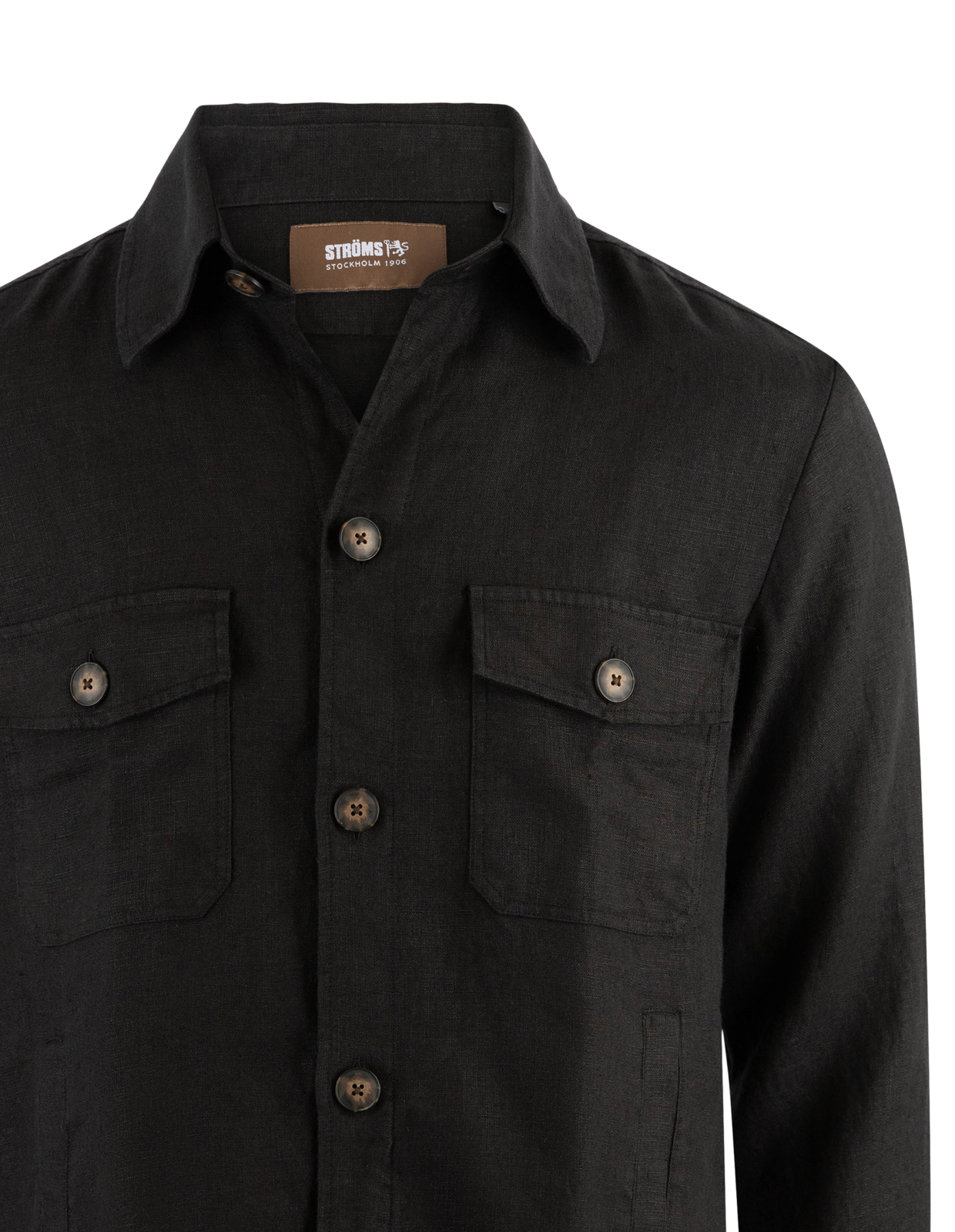 Firenze Overshirt Linne Svart