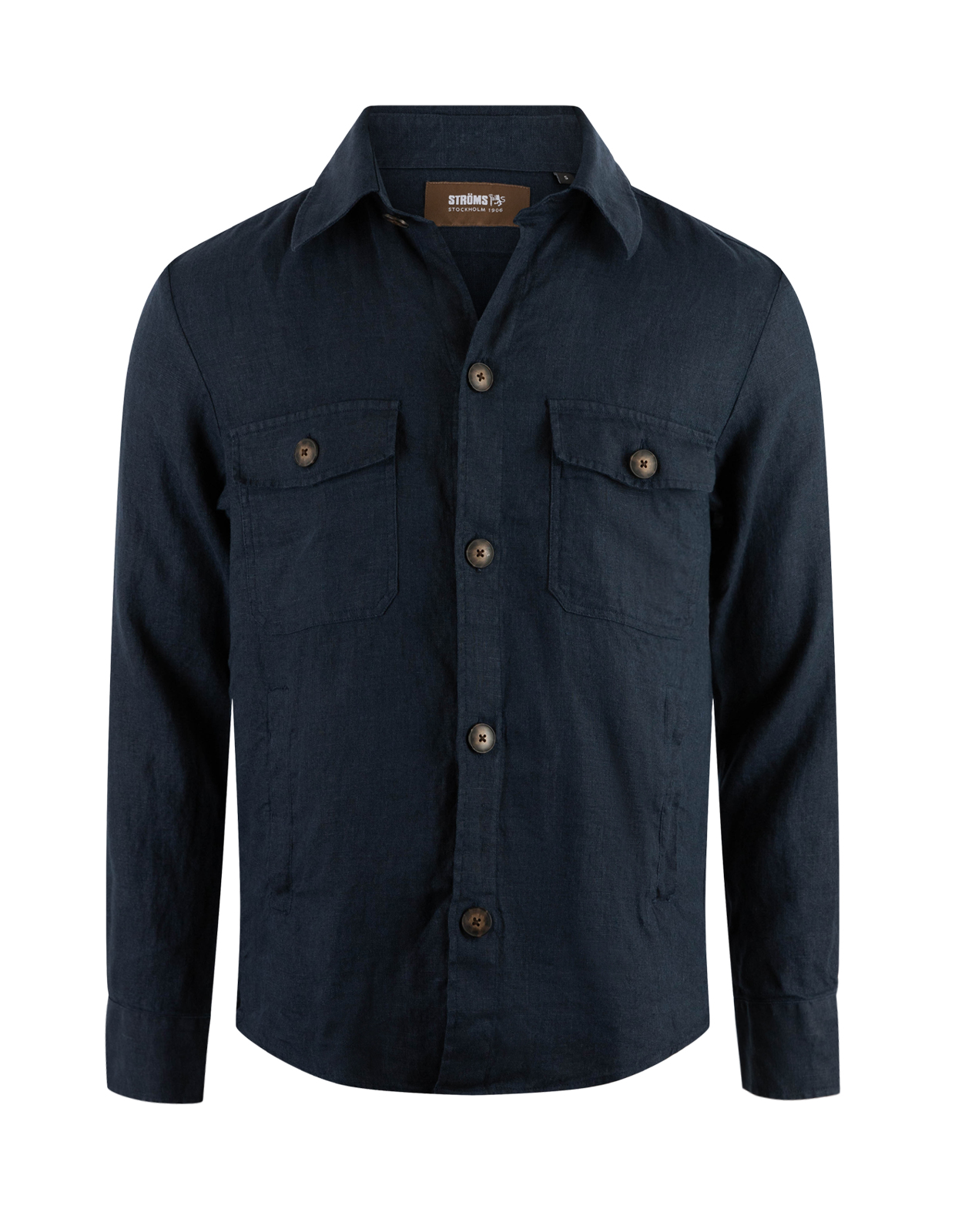 Firenze Overshirt Linne Navy