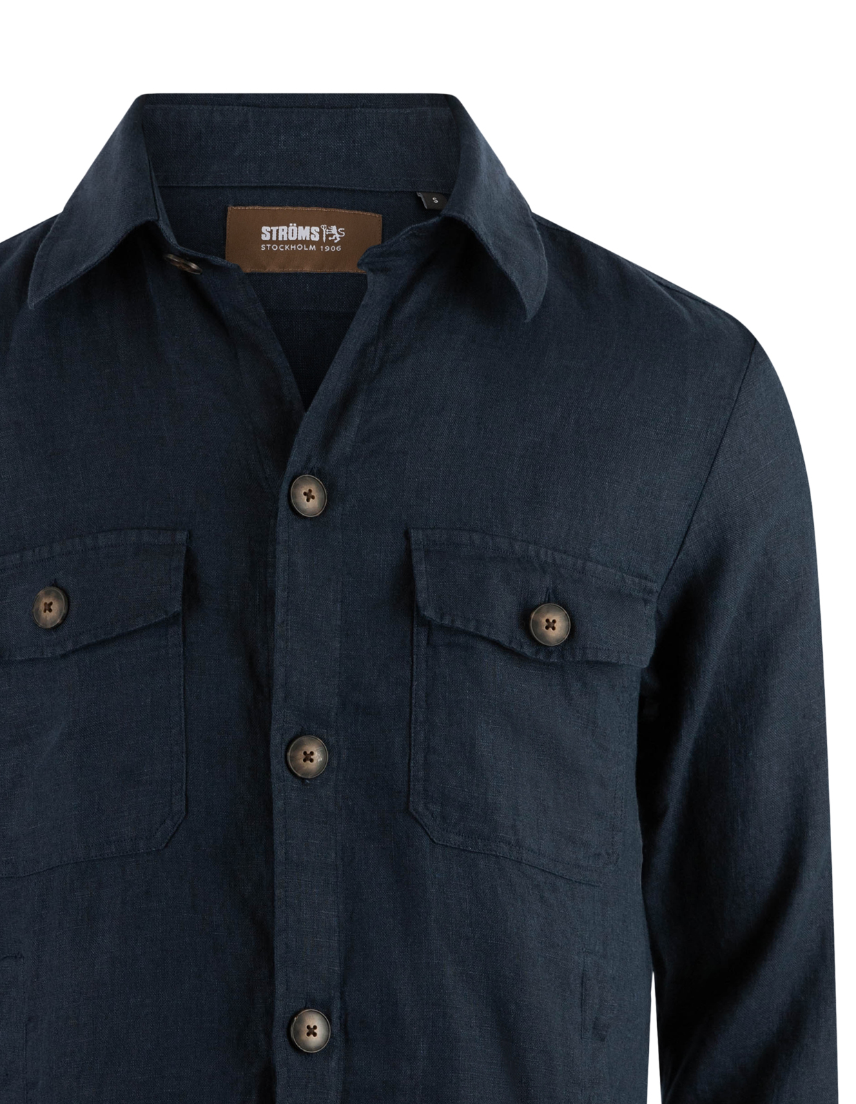 Firenze Overshirt Linne Navy