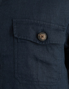Firenze Overshirt Linne Navy