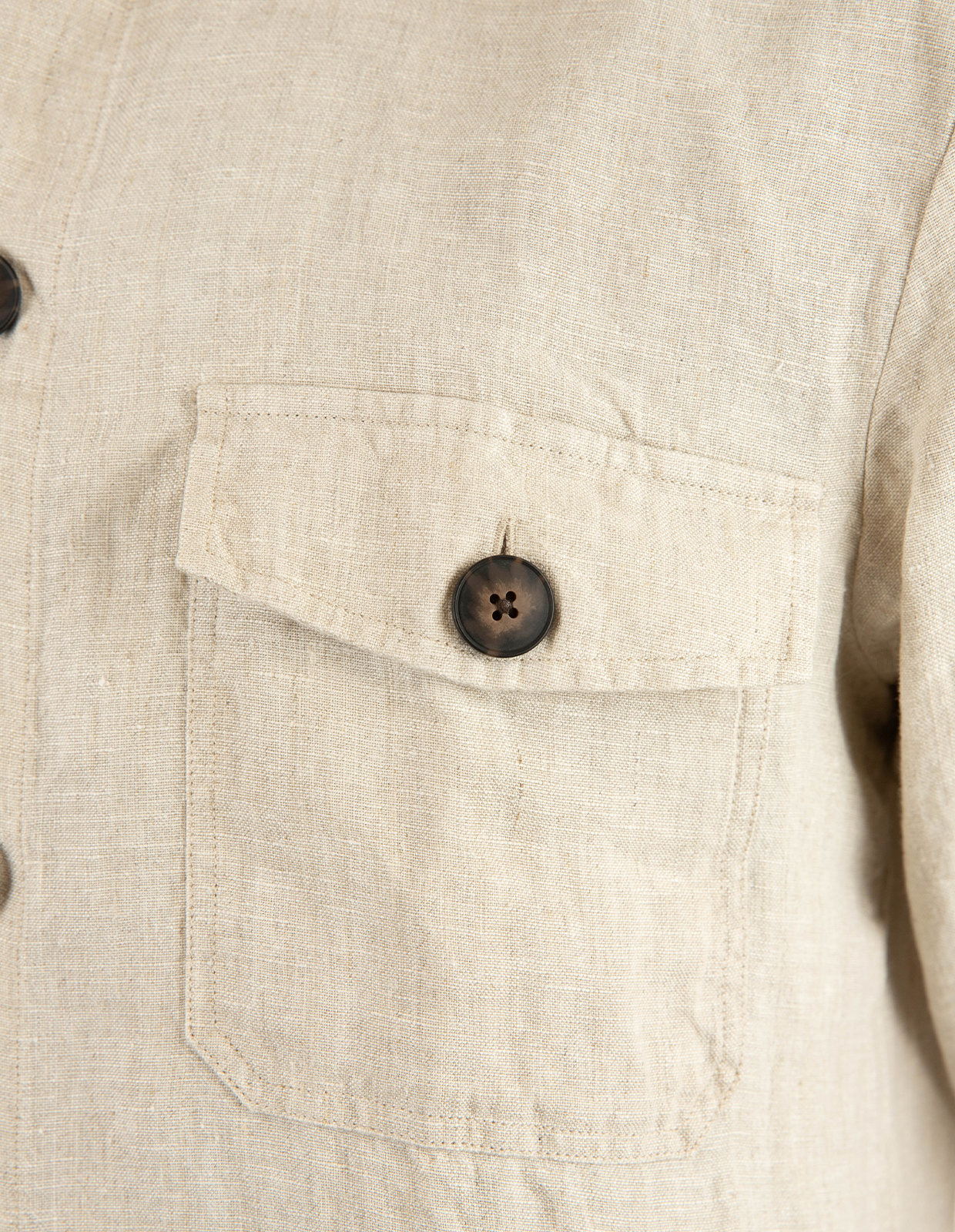Firenze Overshirt Linne Beige M
