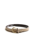 Bälte Smalt Mocka Beige/Mässing