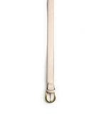 Bälte Smalt Mocka Beige/Mässing