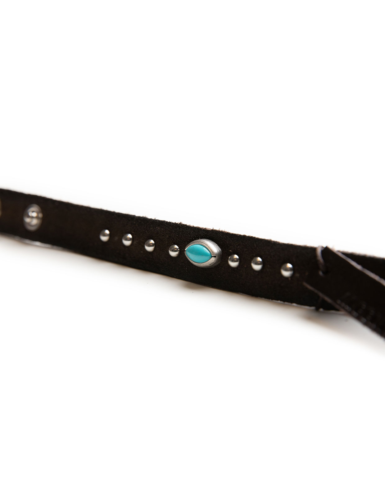 Armband Läder Westerndesign Turkos/Brun