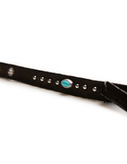 Armband Läder Westerndesign Turkos/Brun