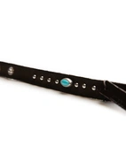 Armband Läder Westerndesign Turkos/Brun