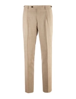 Retro Theca 2P Byxa Ull Siden Loro Piana Beige