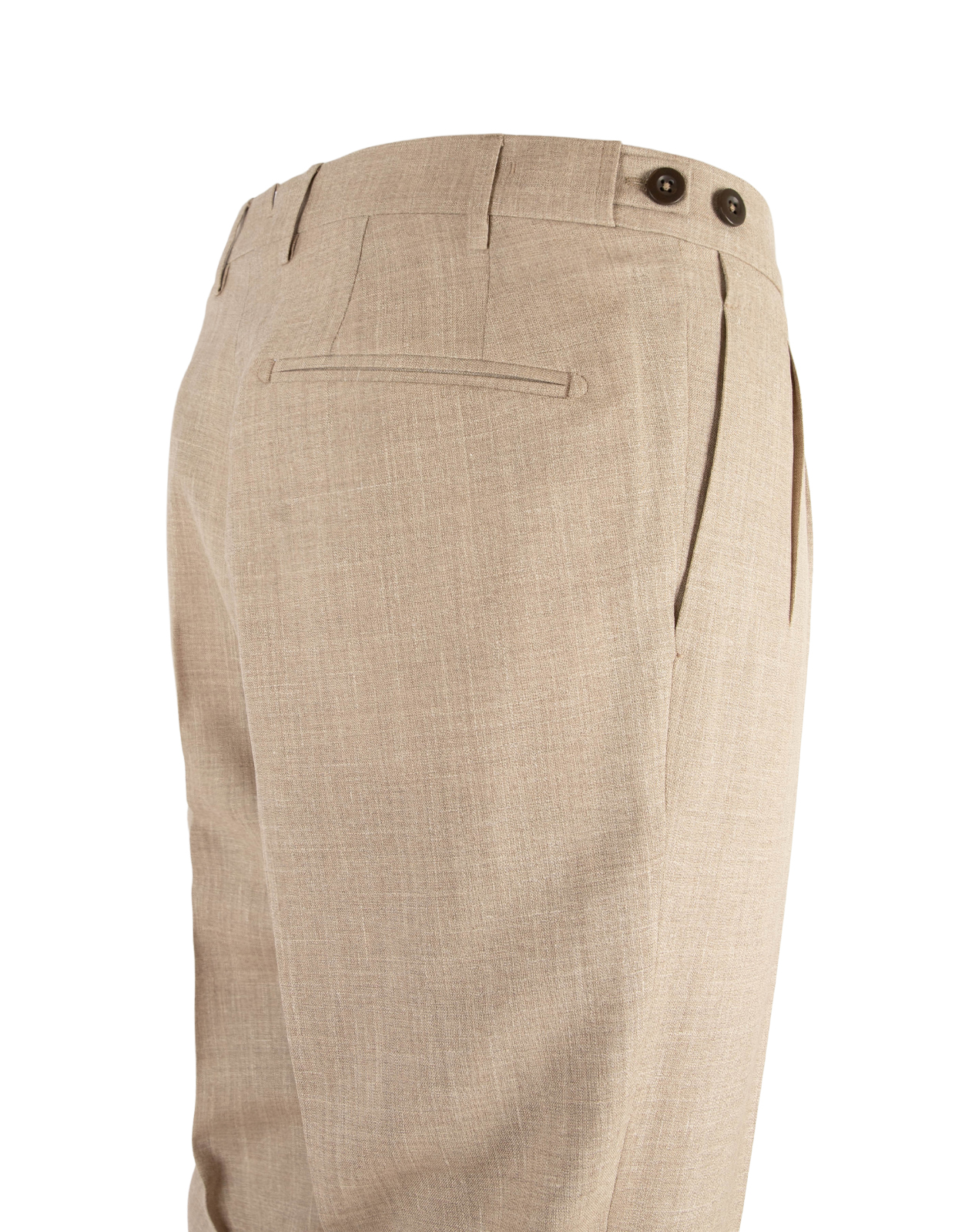 Retro Theca 2P Byxa Ull Siden Loro Piana Beige