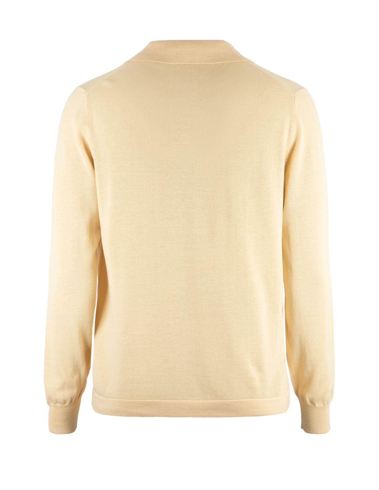 Skjortcardigan Stickad Bomull Benvit