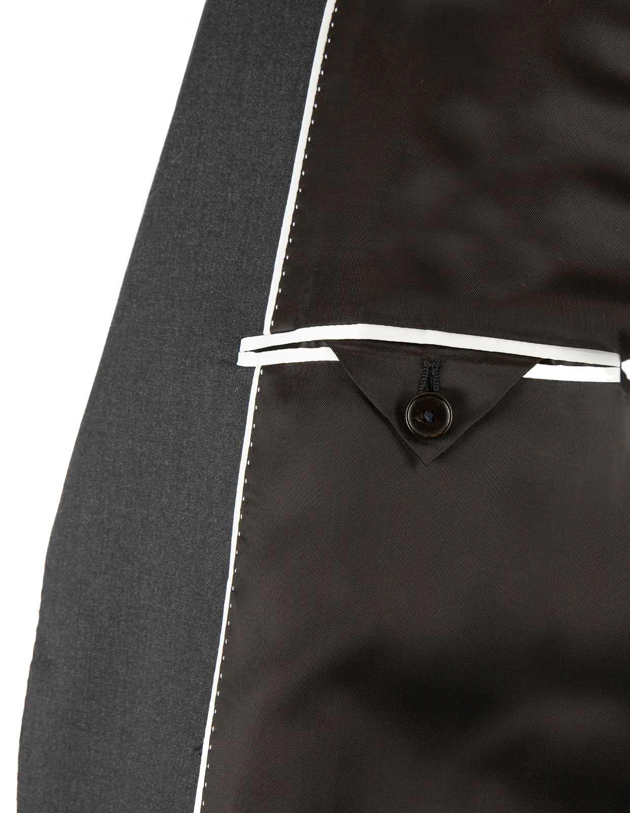 Edson Suit Jacket 110's Wool Mix & Match Dark Grey 60