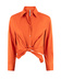 Front Tie Blus Orange