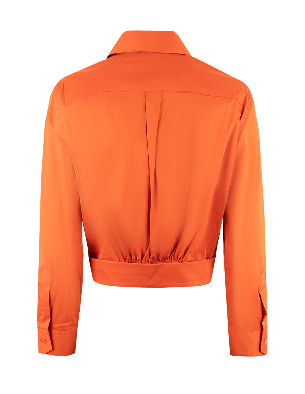 Front Tie Blus Orange