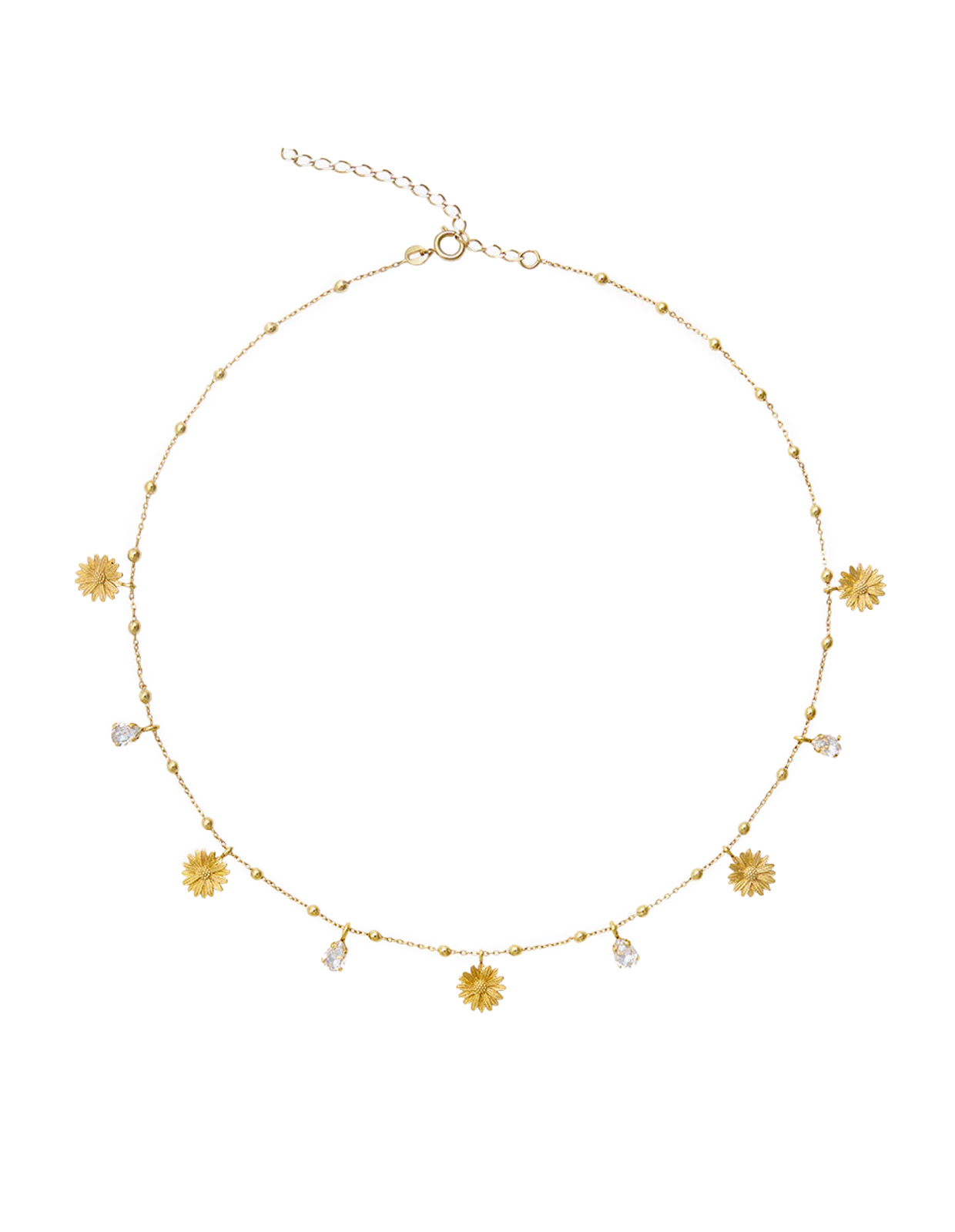 Daisy Multi Halsband Guld/Kristaller