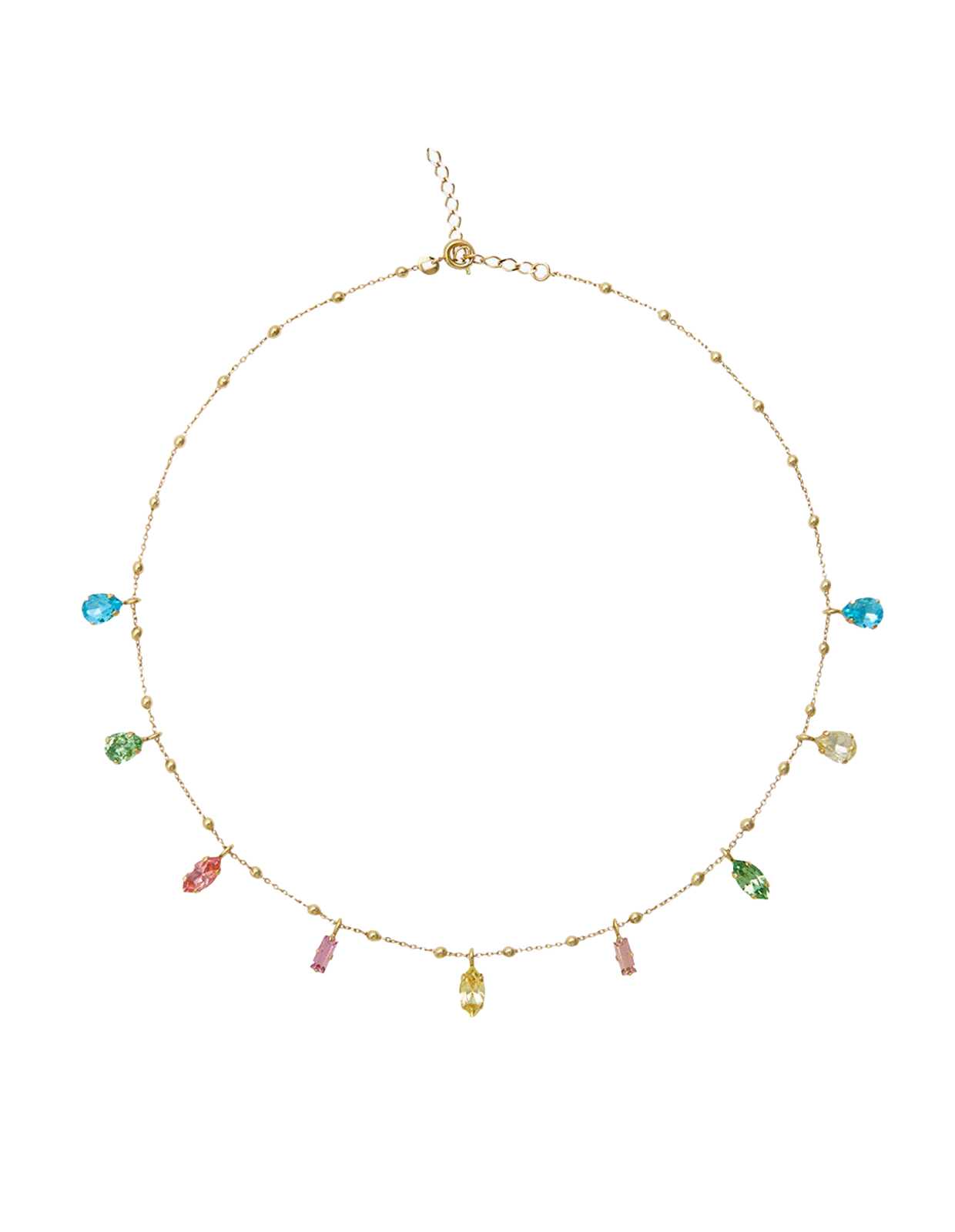 Gisela Halsband Guld/Flerfärgad