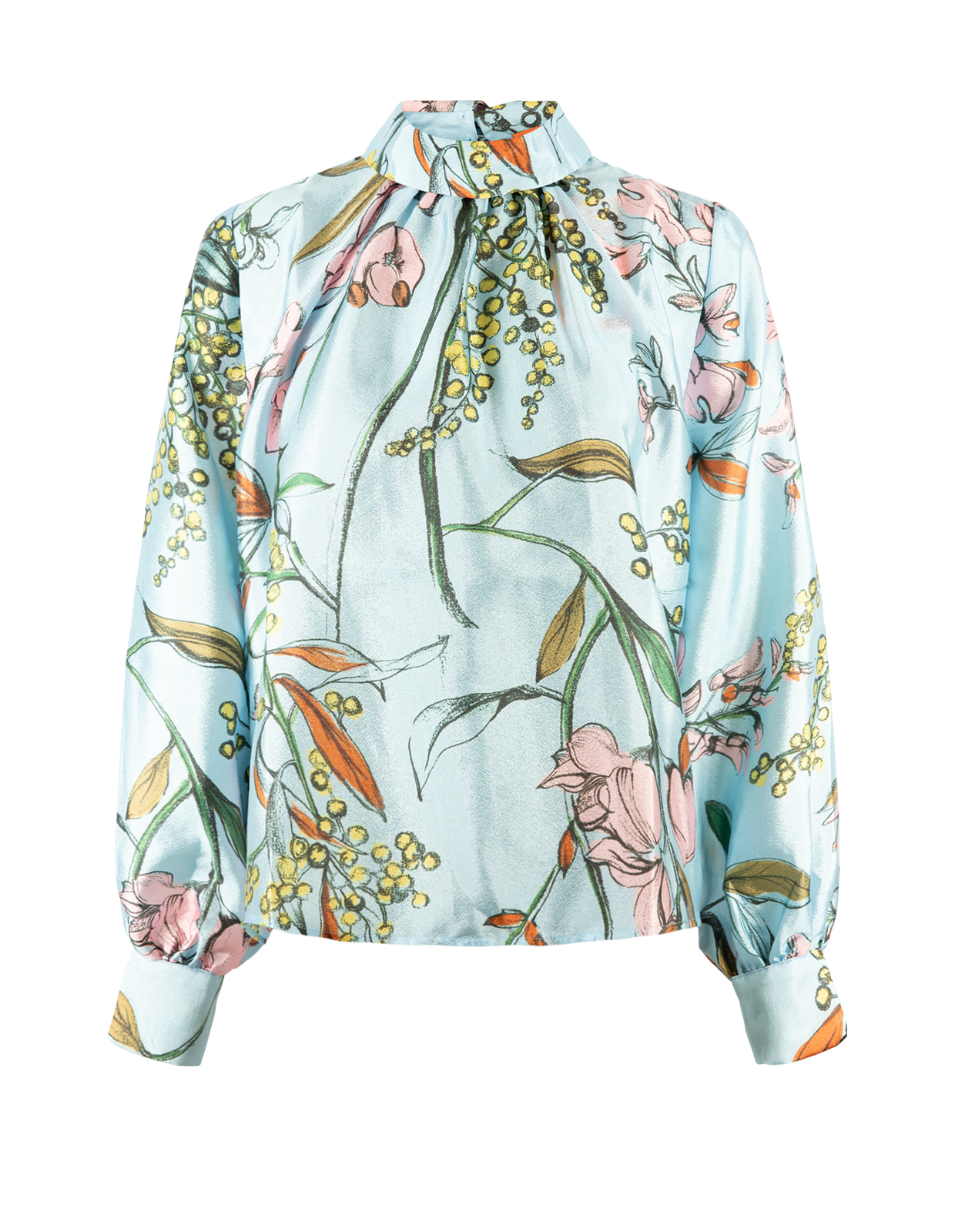 Gathered Blus Blå Blommig