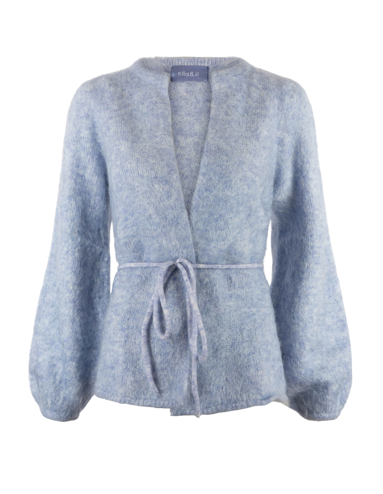 Fredrikke Cardigan Mohair Ljusblå