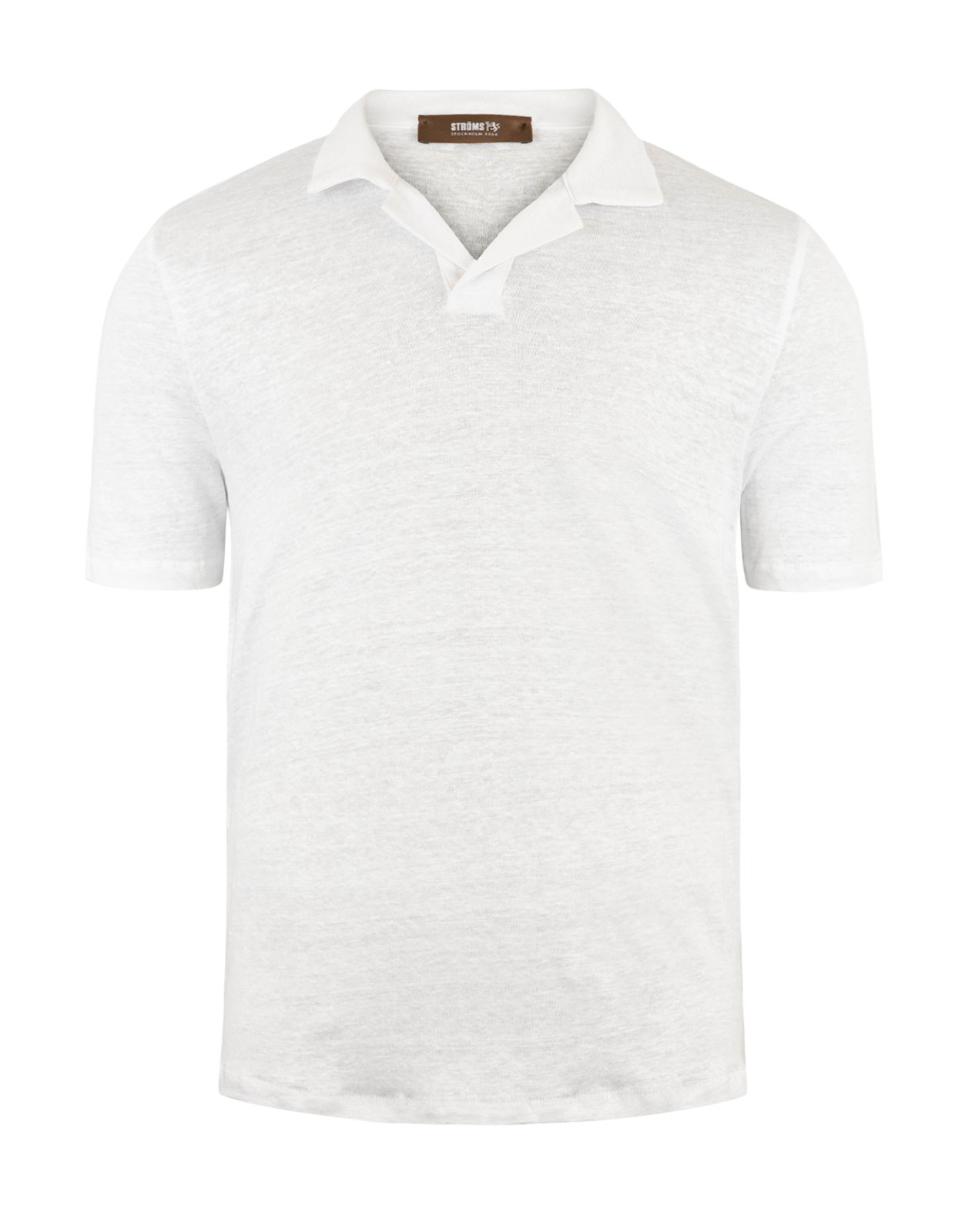 Pikétröja Casual Fit Linne Vit