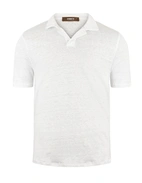 Pikétröja Casual Fit Linne Vit