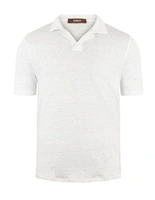 Pikétröja Casual Fit Linne Vit