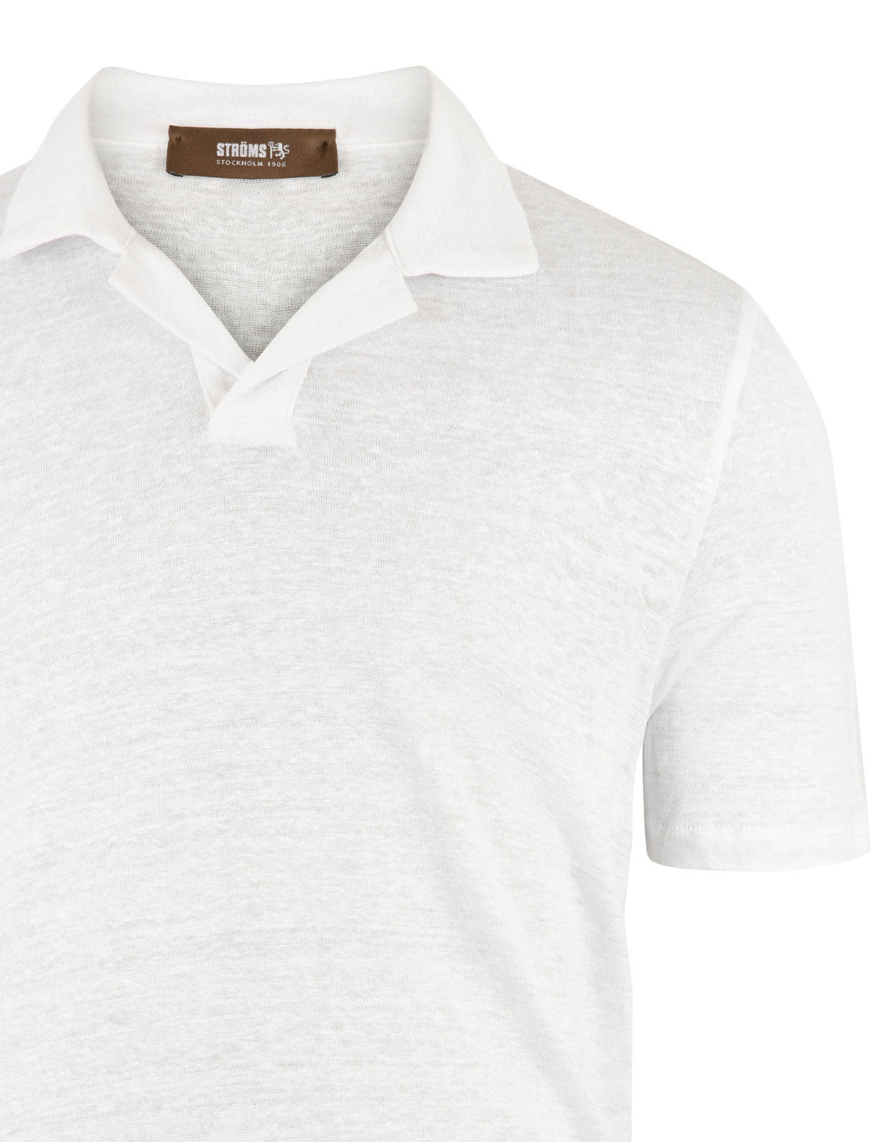 Pikétröja Casual Fit Linne Vit