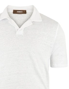 Pikétröja Casual Fit Linne Vit