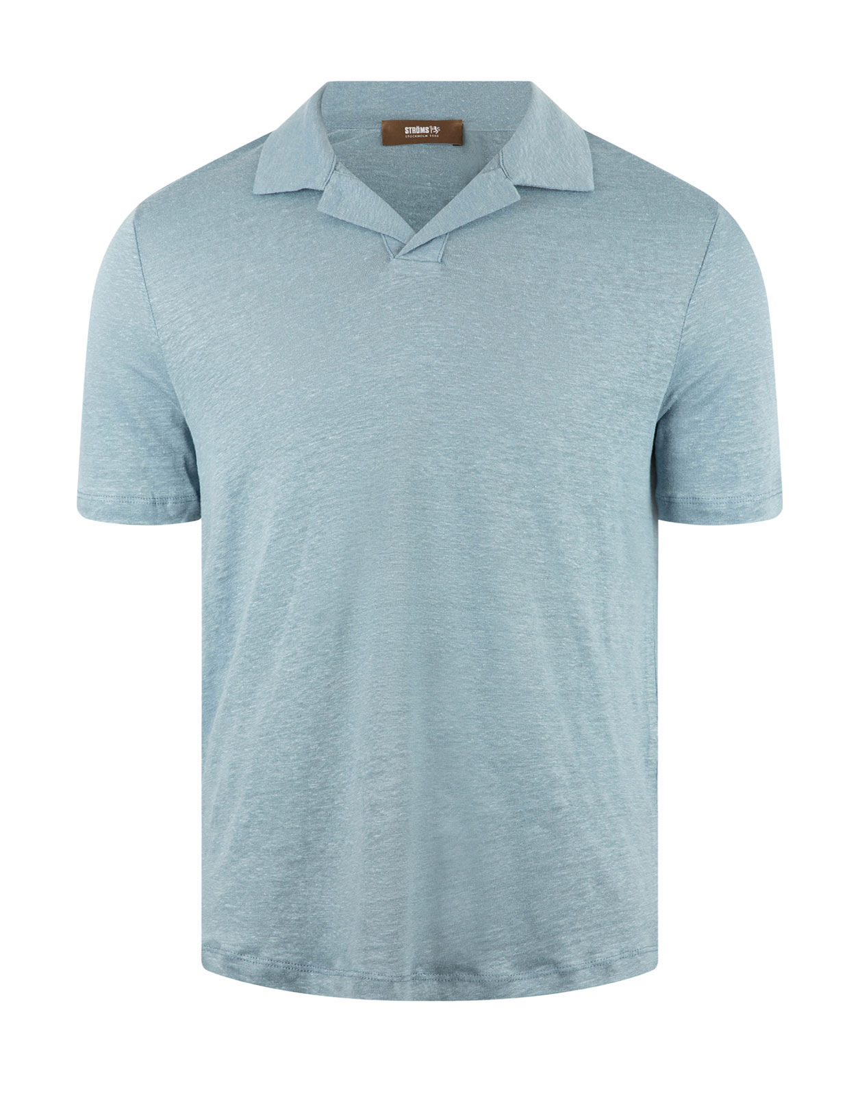 Pikétröja Casual Fit Linne Denimblå