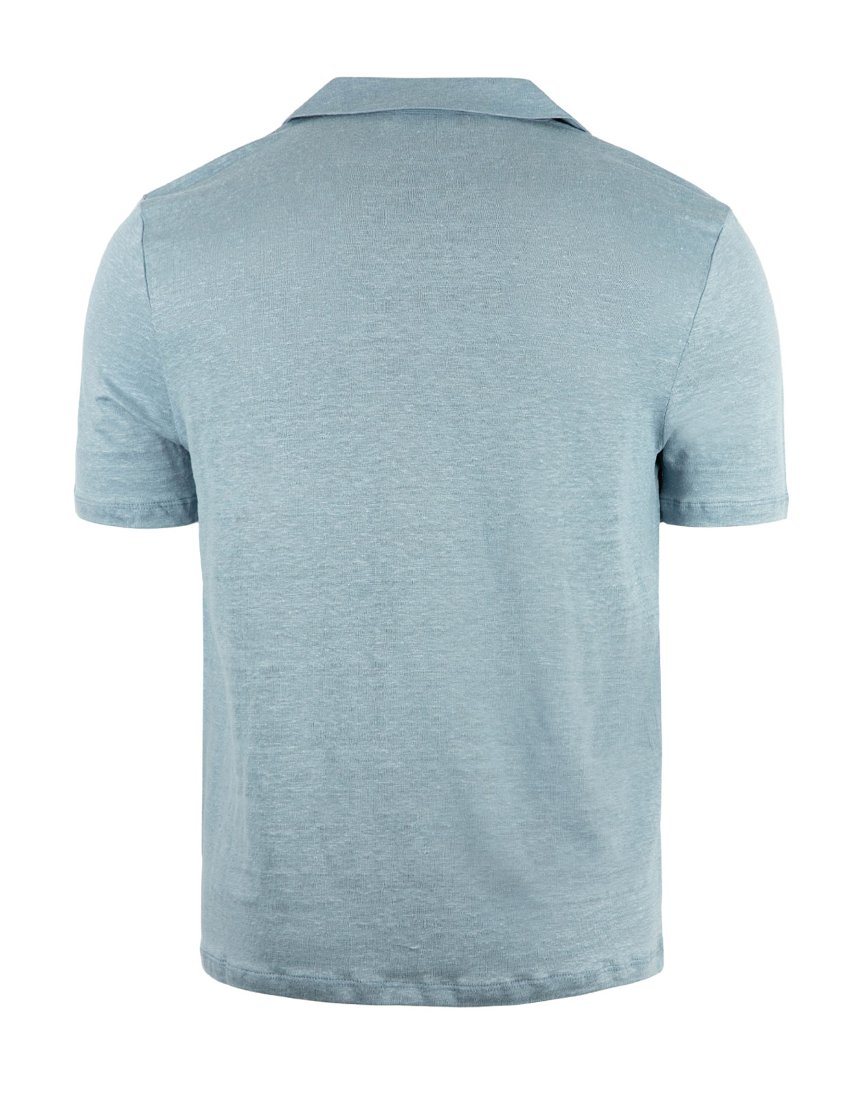 Pikétröja Casual Fit Linne Denimblå