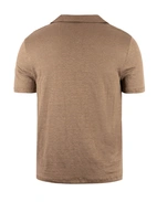 Pikétröja Casual Fit Linne Brun