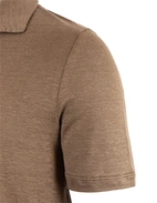 Pikétröja Casual Fit Linne Brun