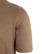 T-shirt Casual Fit Linne Brun