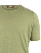 T-shirt Casual Fit Linne Grön L