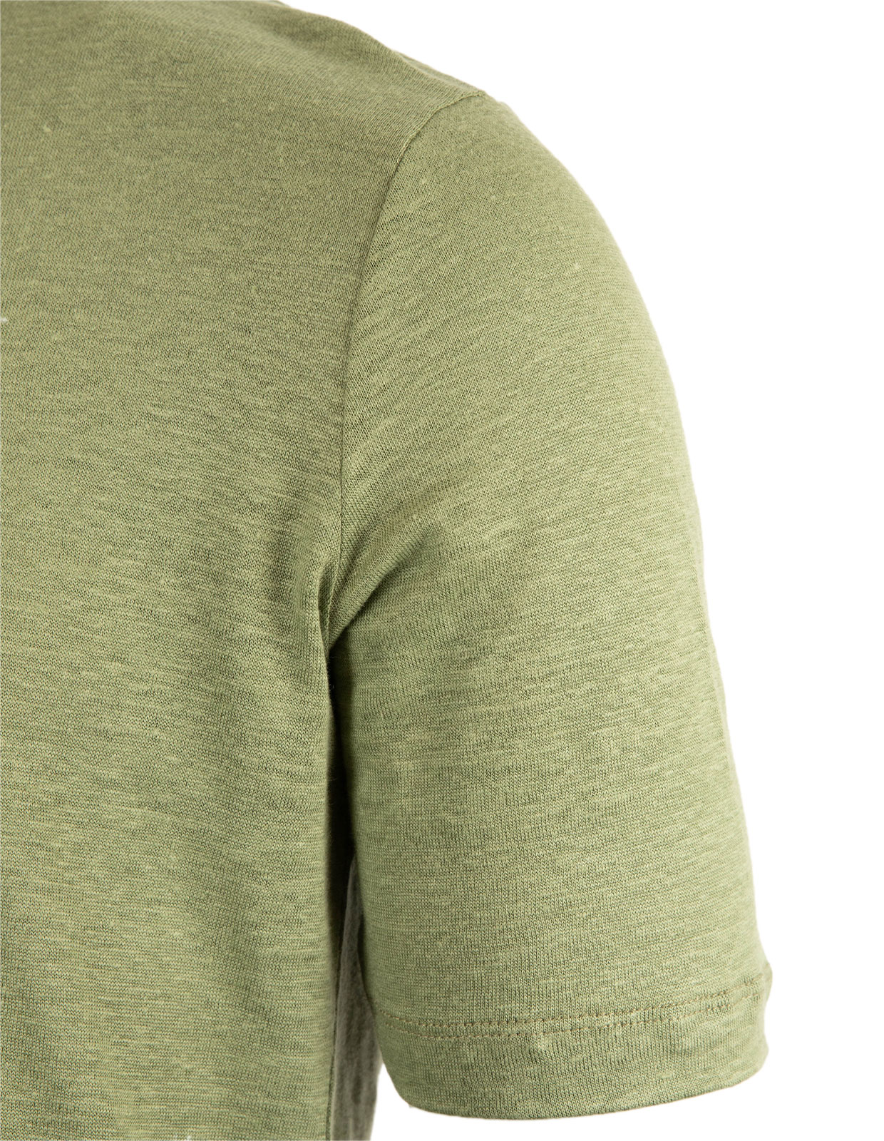 T-shirt Casual Fit Linne Grön L