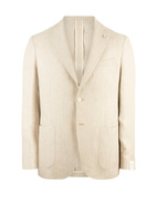 Jack Regular Kavaj Linne Ljusbeige