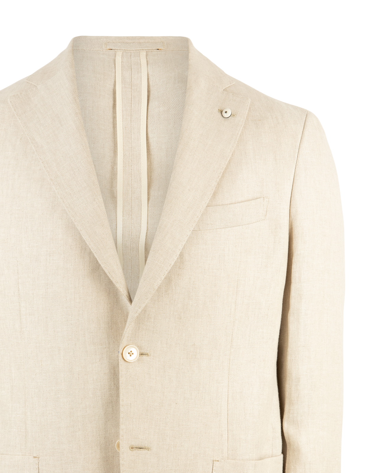 Jack Regular Kavaj Linne Ljusbeige