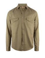 Westernskjorta Bomull Olivgrön