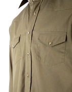 Westernskjorta Bomull Olivgrön